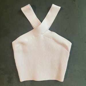 Aritzia Sculpt Knit Criss Cross Cropped Tank! Size XS